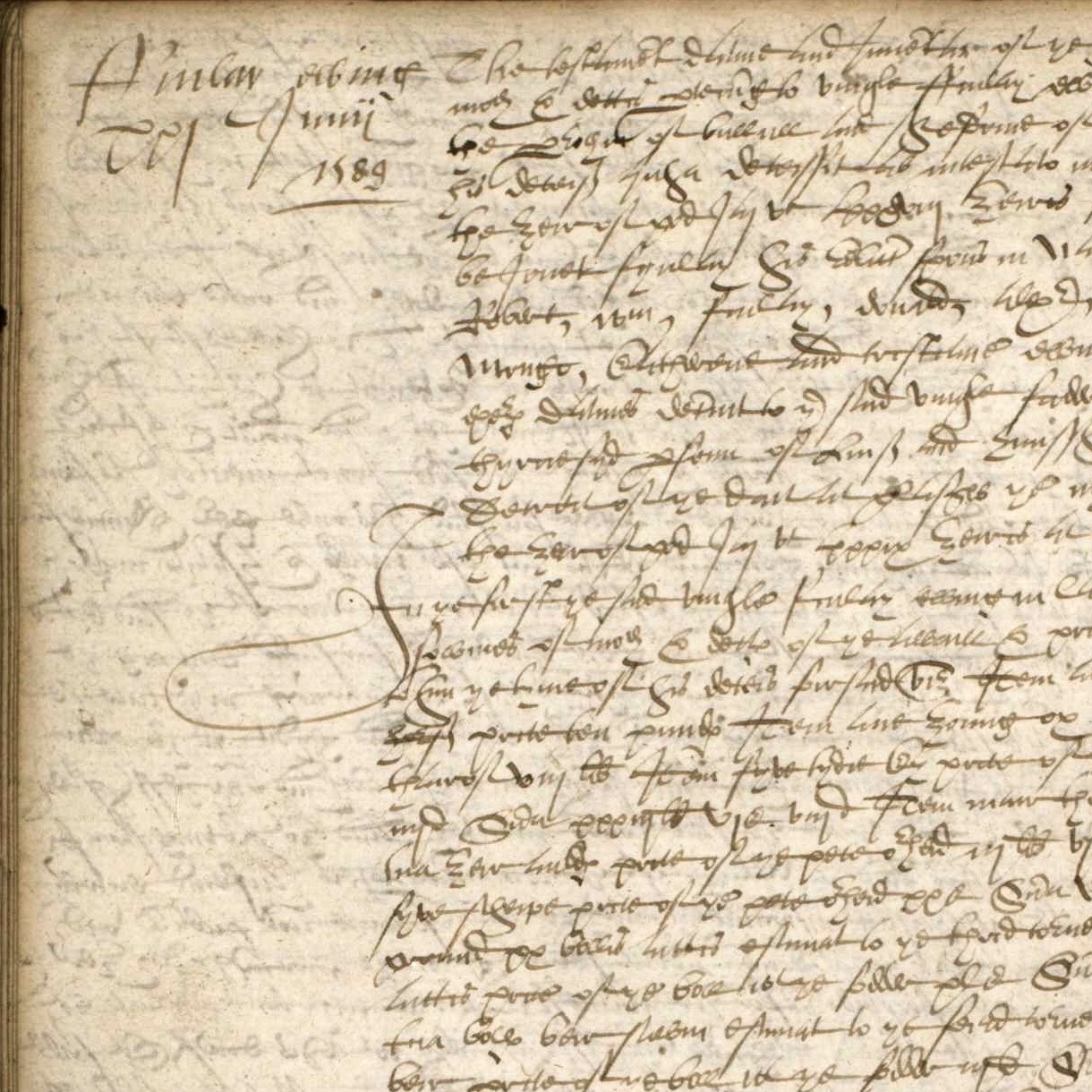 Testament of Finlay Ewing in Ladytoun, 1589